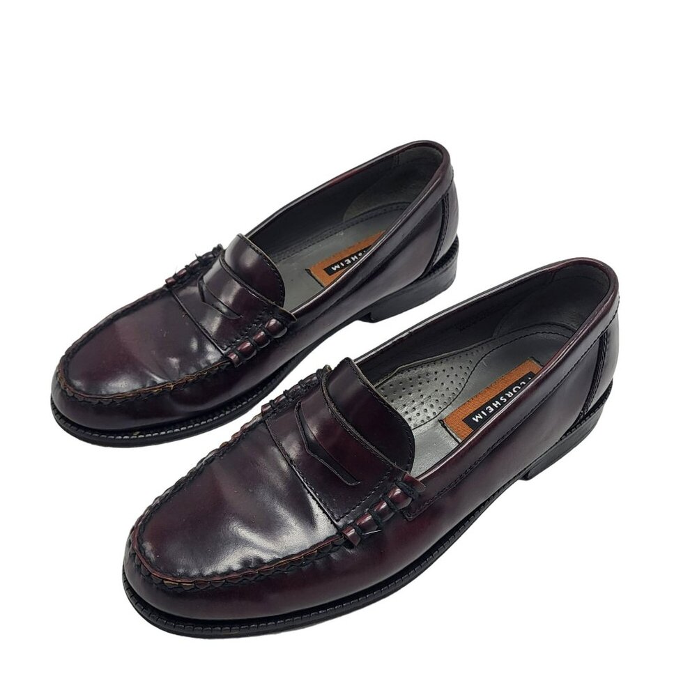 Florsheim Penny Loafers Men's Dress Shoes Brown Leather Handsewn Men's 7.5D - Picture 8 of 10